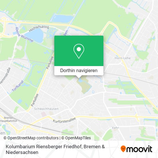 Kolumbarium Riensberger Friedhof Karte