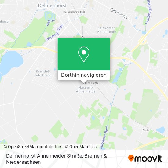 Delmenhorst Annenheider Straße Karte