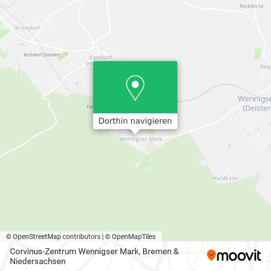 Corvinus-Zentrum Wennigser Mark Karte