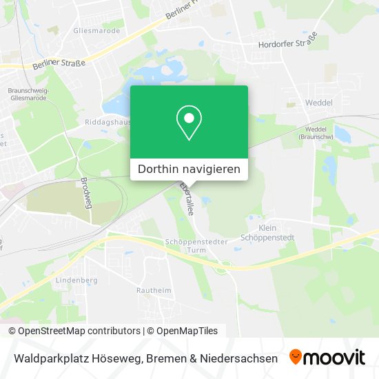Waldparkplatz Höseweg Karte