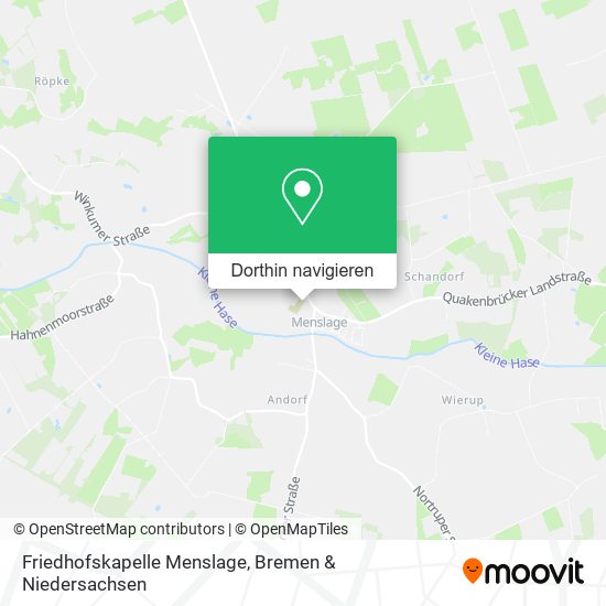 Friedhofskapelle Menslage Karte
