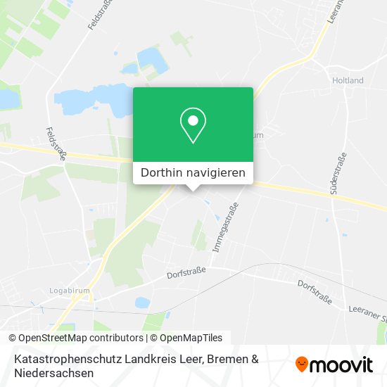 Katastrophenschutz Landkreis Leer Karte