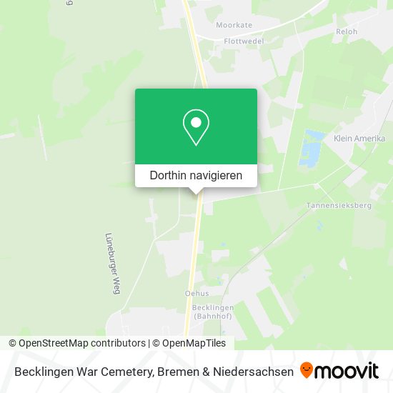 Becklingen War Cemetery Karte