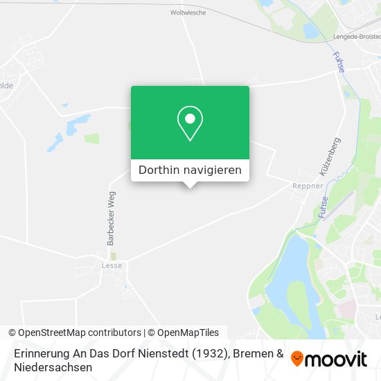 Erinnerung An Das Dorf Nienstedt (1932) Karte