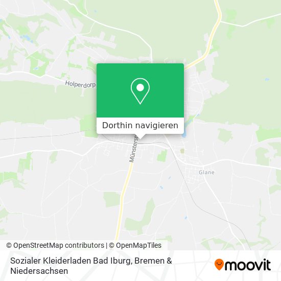 Sozialer Kleiderladen Bad Iburg Karte