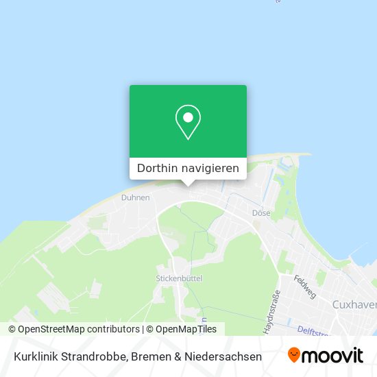 Kurklinik Strandrobbe Karte