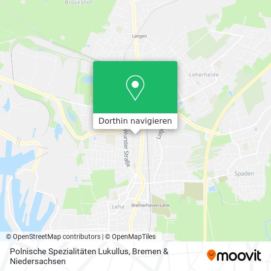 Polnische Spezialitäten Lukullus Karte