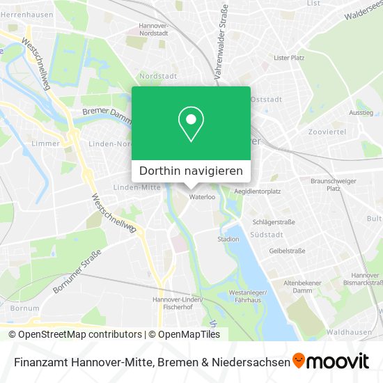 Finanzamt Hannover-Mitte Karte