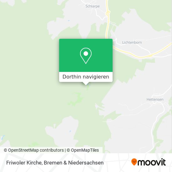 Friwoler Kirche Karte