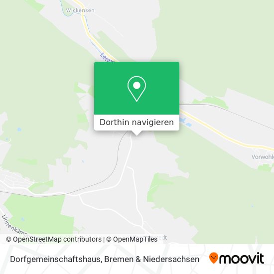 Dorfgemeinschaftshaus Karte