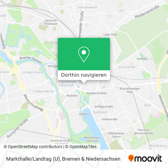 Markthalle/Landtag (U) Karte