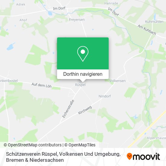 Schützenverein Rüspel, Volkensen Und Umgebung Karte