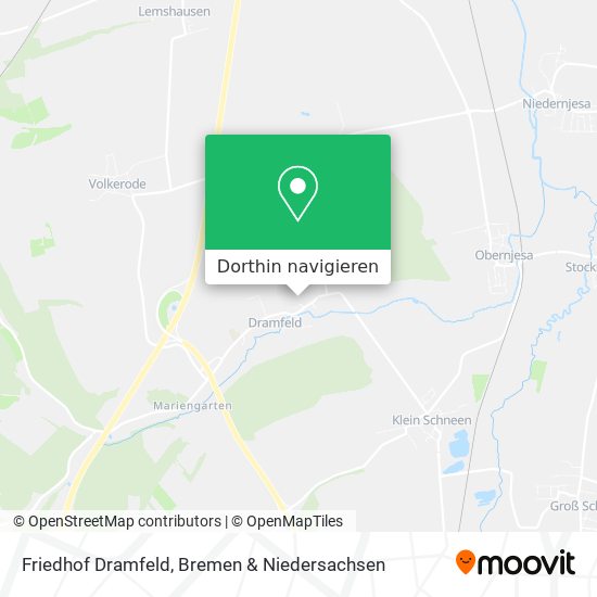 Friedhof Dramfeld Karte