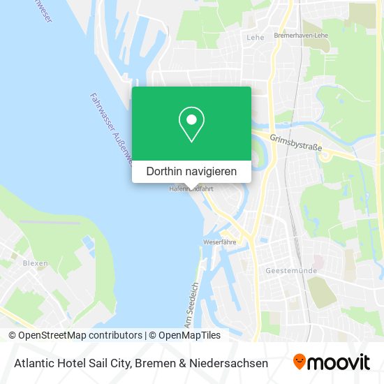 Atlantic Hotel Sail City Karte