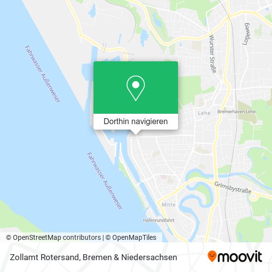 Zollamt Rotersand Karte