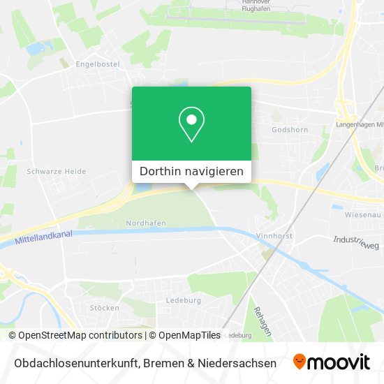 Obdachlosenunterkunft Karte