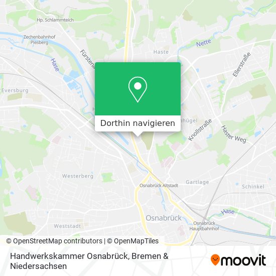 Handwerkskammer Osnabrück Karte