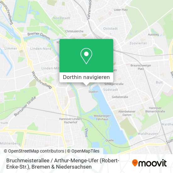 Bruchmeisterallee / Arthur-Menge-Ufer (Robert-Enke-Str.) Karte