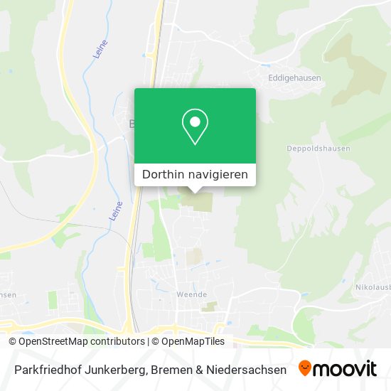 Parkfriedhof Junkerberg Karte