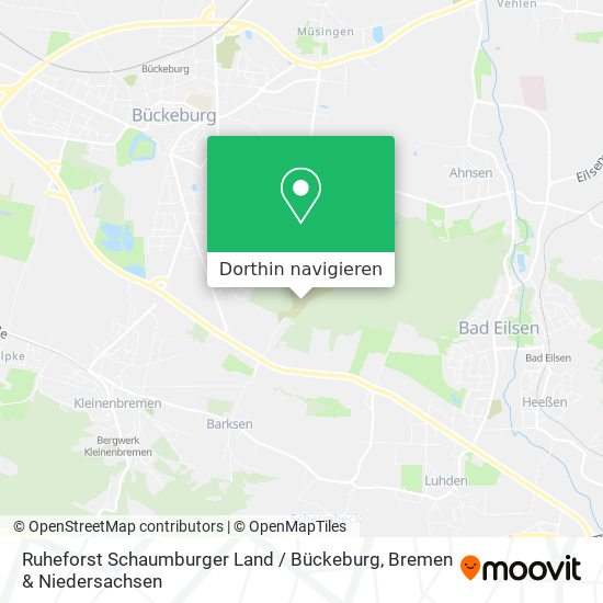 Ruheforst Schaumburger Land / Bückeburg Karte