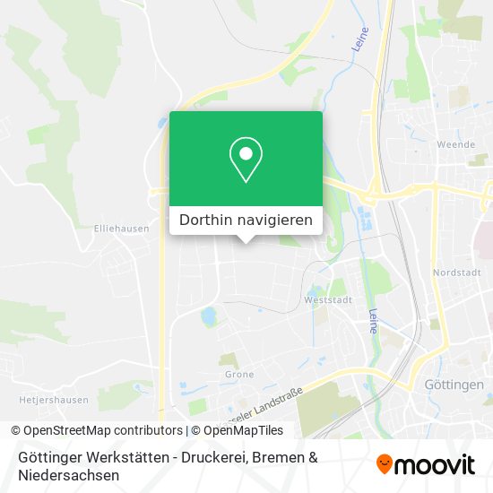 Göttinger Werkstätten - Druckerei Karte