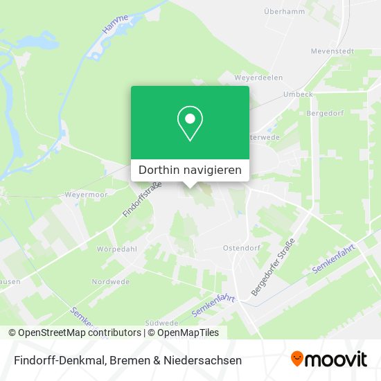 Findorff-Denkmal Karte