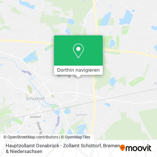 Hauptzollamt Osnabrück - Zollamt Schüttorf Karte