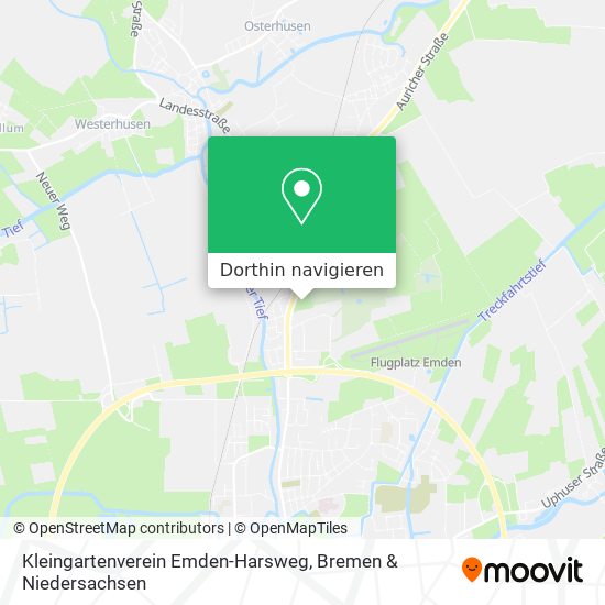 Kleingartenverein Emden-Harsweg Karte