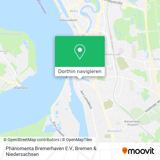 Phänomenta Bremerhaven E.V. Karte