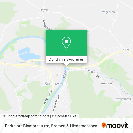 Parkplatz Bismarckturm Karte