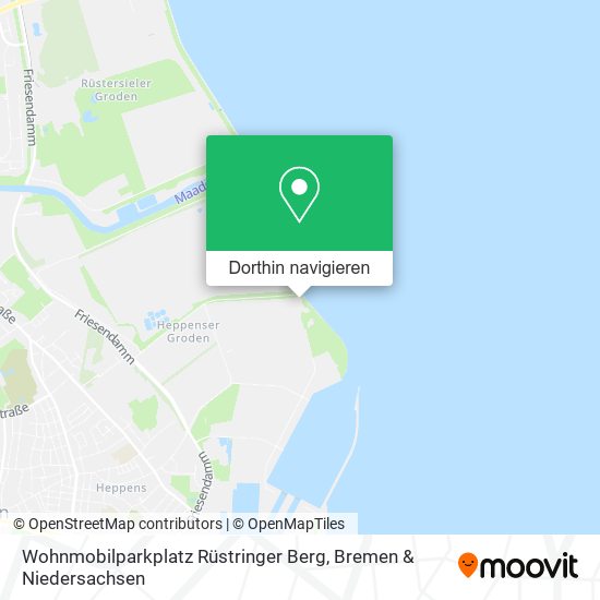 Wohnmobilparkplatz Rüstringer Berg Karte