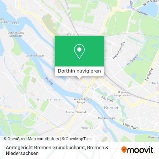 Amtsgericht Bremen Grundbuchamt Karte