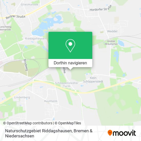 Naturschutzgebiet Riddagshausen Karte