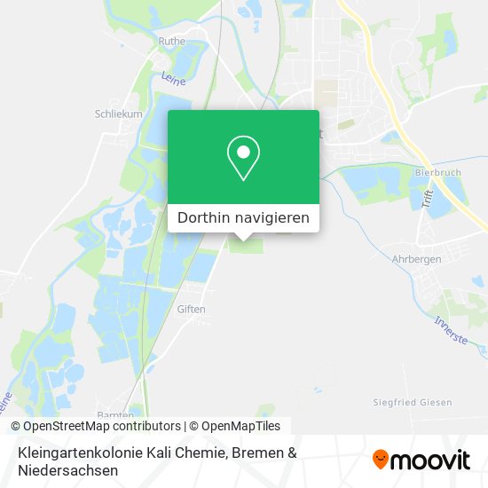Kleingartenkolonie Kali Chemie Karte