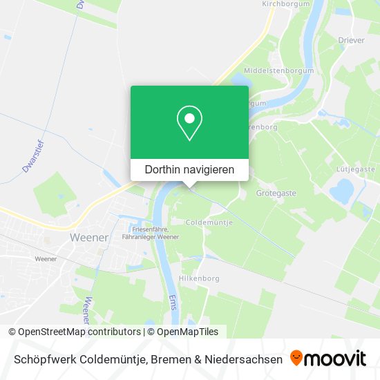 Schöpfwerk Coldemüntje Karte