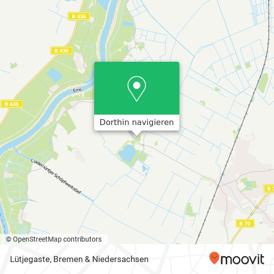 Lütjegaste Karte