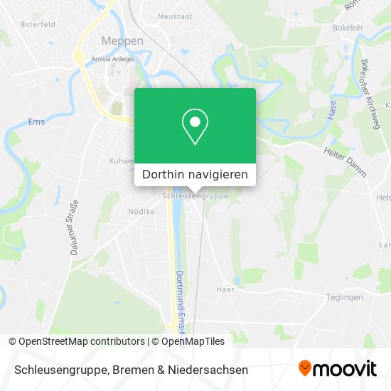 Schleusengruppe Karte