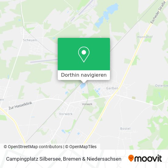 Campingplatz Silbersee Karte