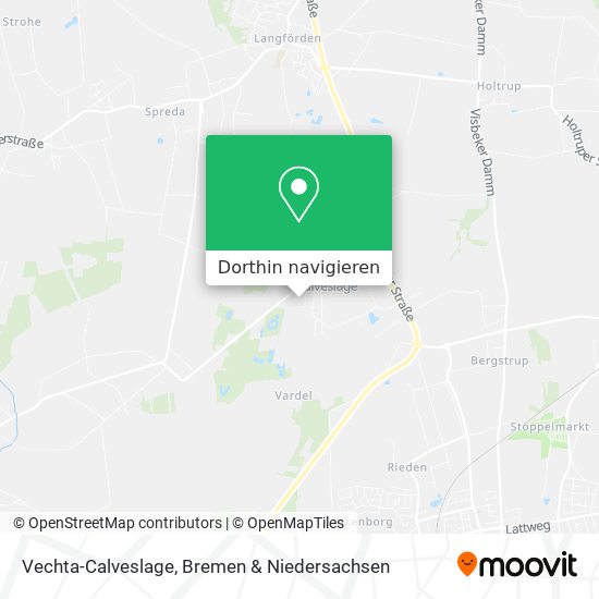 Vechta-Calveslage Karte