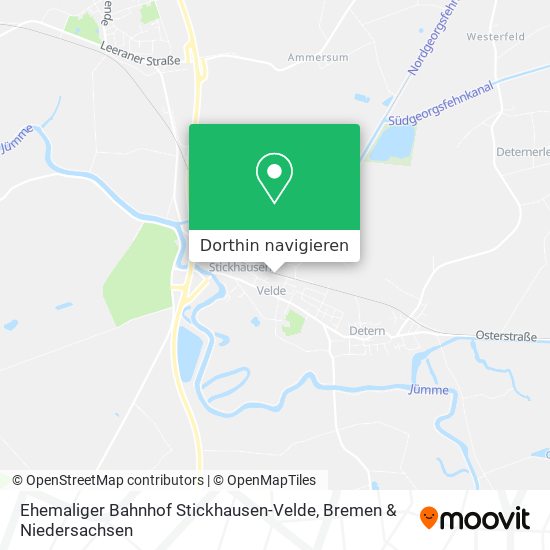 Ehemaliger Bahnhof Stickhausen-Velde Karte