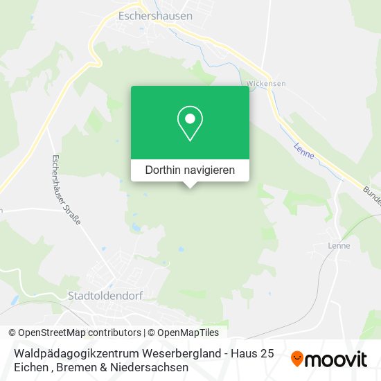 Waldpädagogikzentrum Weserbergland - Haus 25 Eichen Karte