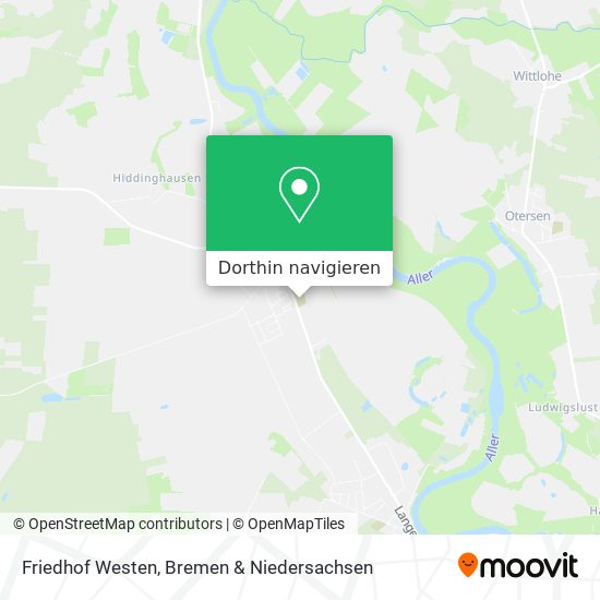 Friedhof Westen Karte