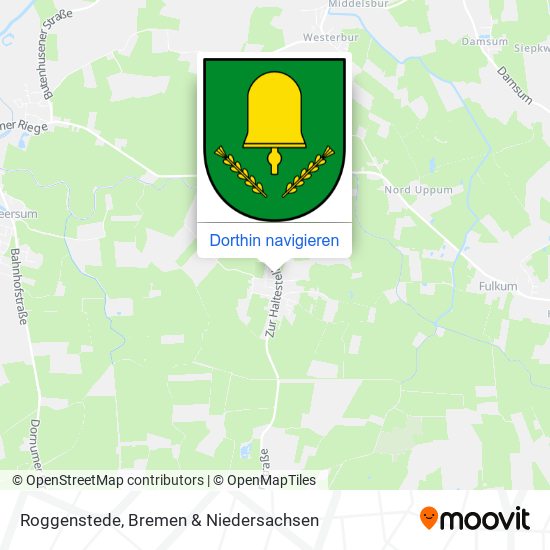 Roggenstede Karte