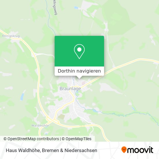 Haus Waldhöhe Karte