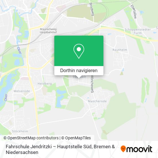 Fahrschule Jendritzki – Hauptstelle Süd Karte