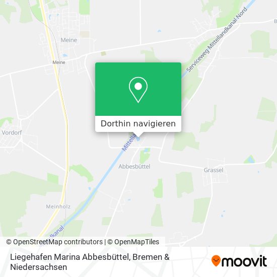 Liegehafen Marina Abbesbüttel Karte