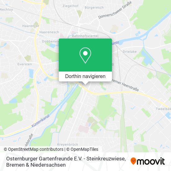 Osternburger Gartenfreunde E.V. - Steinkreuzwiese Karte