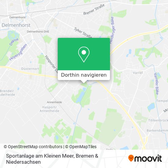 Sportanlage am Kleinen Meer Karte