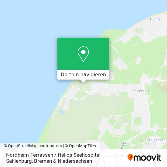 Nordheim-Terrassen / Helios Seehospital Sahlenburg Karte