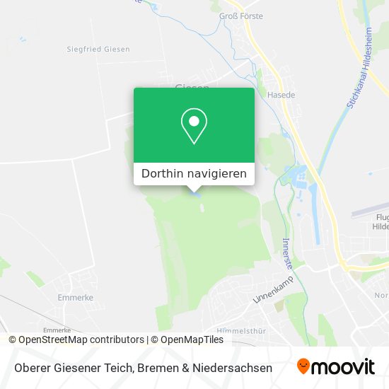 Oberer Giesener Teich Karte